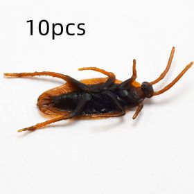 Halloween Simulation Cockroach Tidy Funny Disgusting Scary Toys (Option: Cockroach-10pcs)