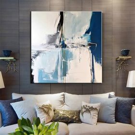 Hand Painted Oil Paintings Handmade Modern Abstract Oil Paintings On Canvas Wall Art Decorative Picture Living Room Hallway Bedroom Luxurious Dec (size: 90x90cm, style: 01)