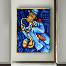 Hand Painted Oil Painting Abstract Wall Painting- musician Portrait Oil Painting On Canvas - Wall Art Picture -Acrylic Texture Home Decor (size: 150X220cm, style: 01)