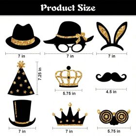 24 Pieces Party Photo Booth Props (Option: W13627250)